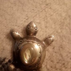 Paiute silver Turtle Pin